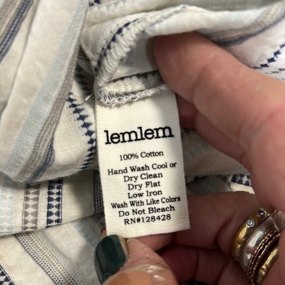 LemLem NWOT Cotton Stripe Overalls Jumpsuit Size Small - Picture 9 of 9